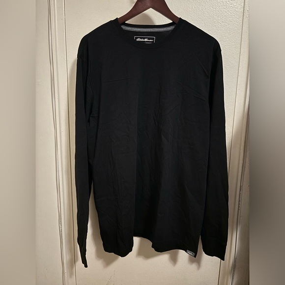Eddie Bauer Men’s Legend Wash Classic Longsleeve 100% Cotton Tshirt Size L Tall - Picture 1 of 10